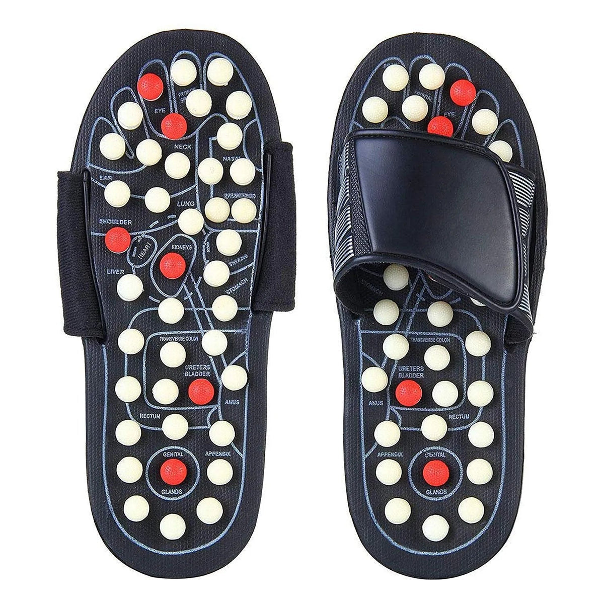 Magnetic Acupressure Slippers for Foot Massage & Pain Relief