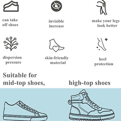 Breathable Silicone Invisible Heightening Insole