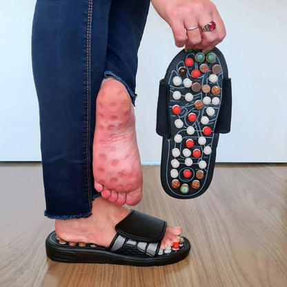 Magnetic Acupressure Slippers for Foot Massage & Pain Relief