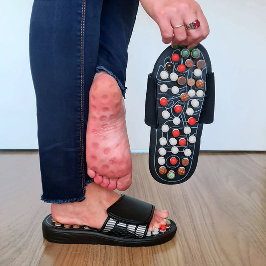 Magnetic Acupressure Slippers for Foot Massage & Pain Relief