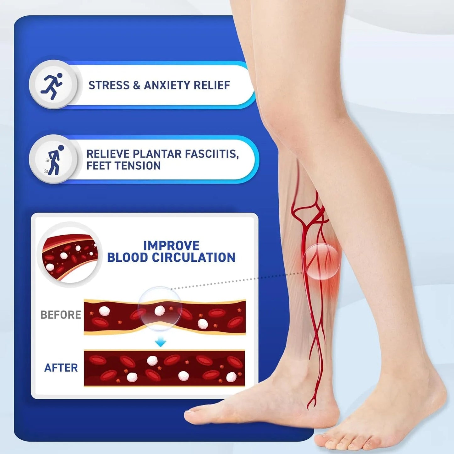 Magnetic Acupressure Slippers for Foot Massage & Pain Relief