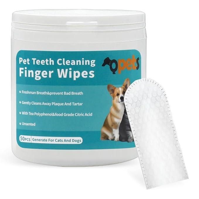 OralEase Disposable Finger Wipes for Cats & Dogs