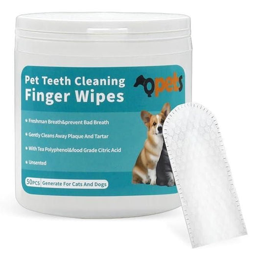 OralEase Disposable Finger Wipes for Cats & Dogs