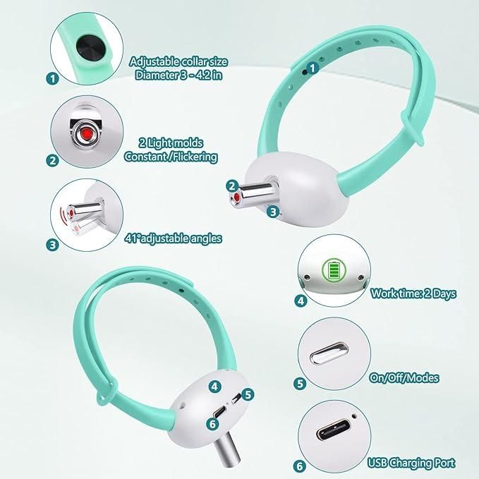 Pet Laser Collar Toy - Hands‑Free Playtime