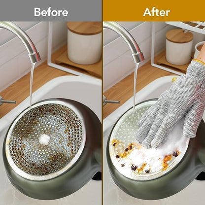 Wire Dishwashing & Kitchen Cleaning Gloves (Pack of 2)