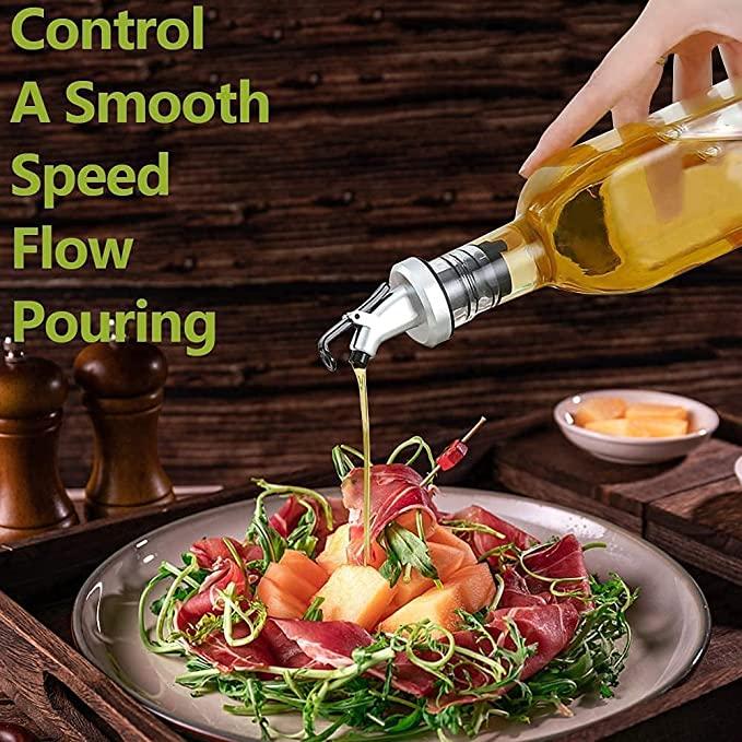Oil Dispenser Bottle Vinegar Bottle 1000ml Bottle for Cooking Lead for Kitchen pack of 1