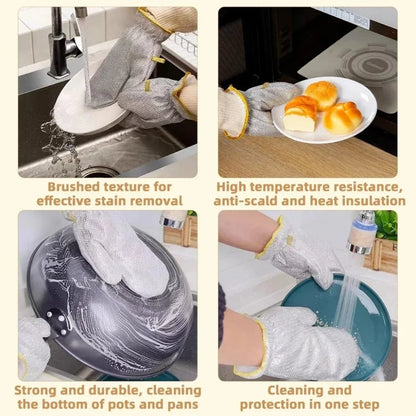 Wire Dishwashing & Kitchen Cleaning Gloves (Pack of 2)