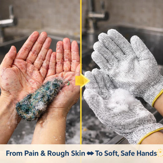 Wire Dishwashing & Kitchen Cleaning Gloves (Pack of 2)