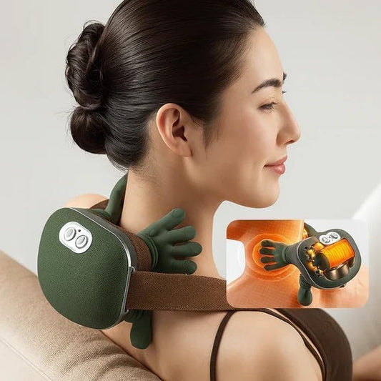 Neck & Shoulder Pain Relief Massager - Portable, Rechargeable & Easy to Use