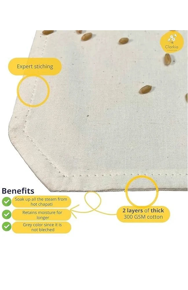 Double Layer Cotton Roti Cloth Wrap