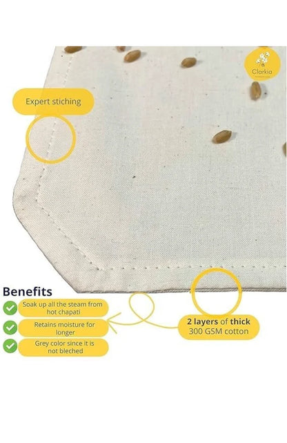 Double Layer Cotton Roti Cloth Wrap