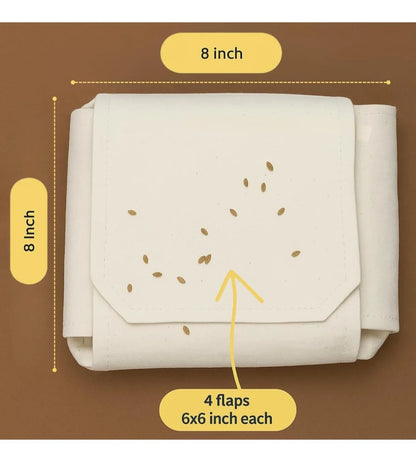 Double Layer Cotton Roti Cloth Wrap